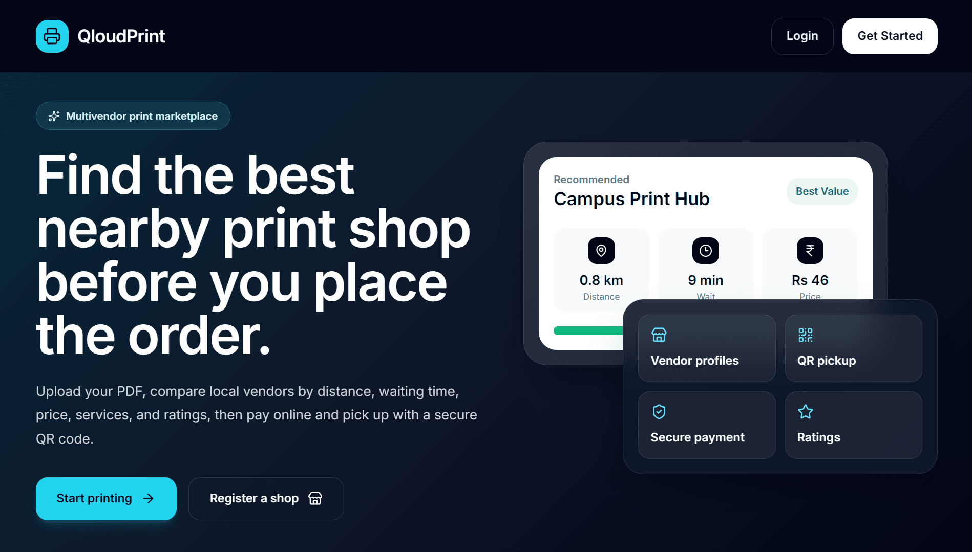 QloudPrint - Print Order Marketplace preview